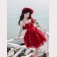 Tidal Locking Red Gothic Lolita Outfit by Withpuji (WJ169)